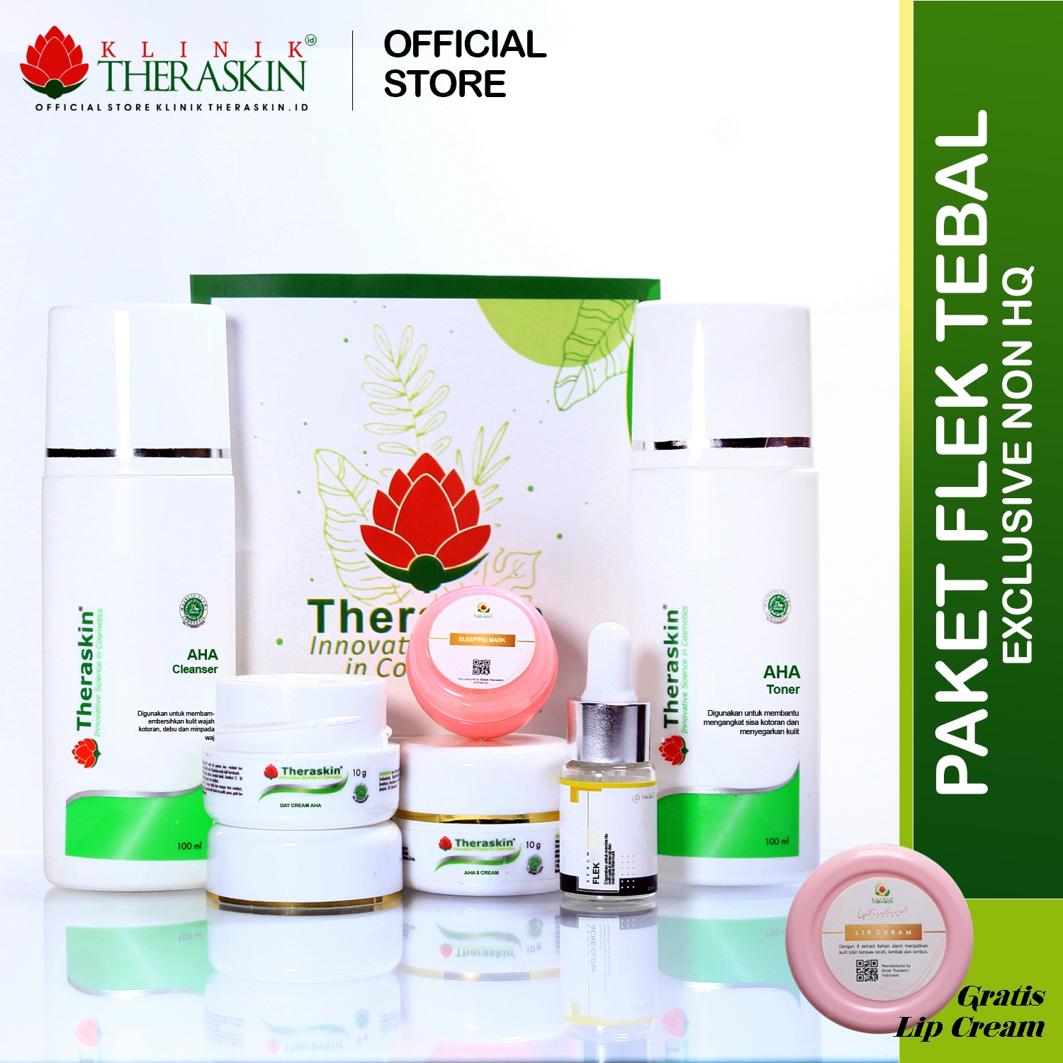 Theraskin Flek AHA Isi 6 / Paket Cream Theraskin Flek Tebal / Untuk ...