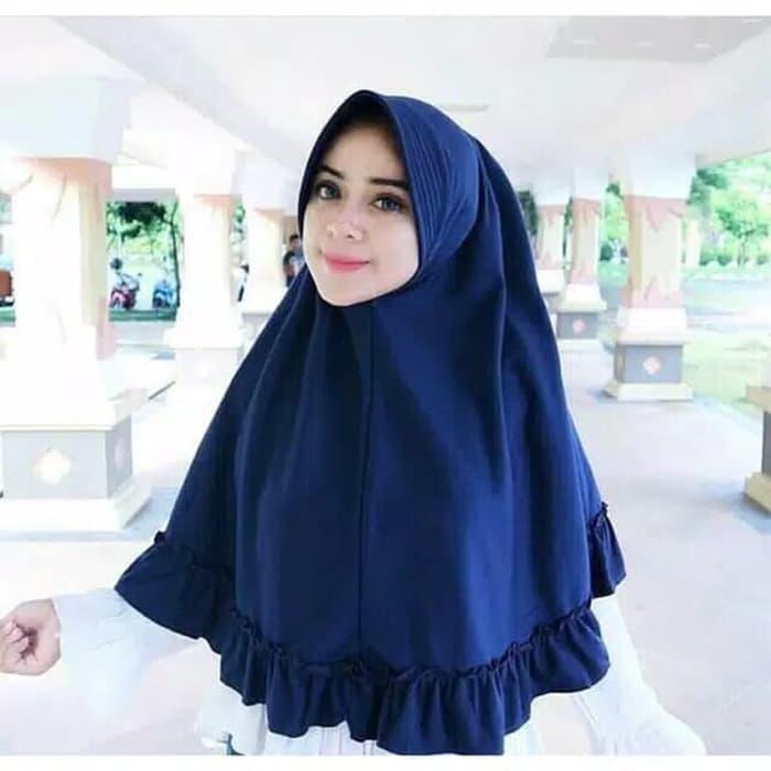 Termurah Khimar Pet Rempel remple Jilbab Wolfis Kerudung Rempel Hijab Instan