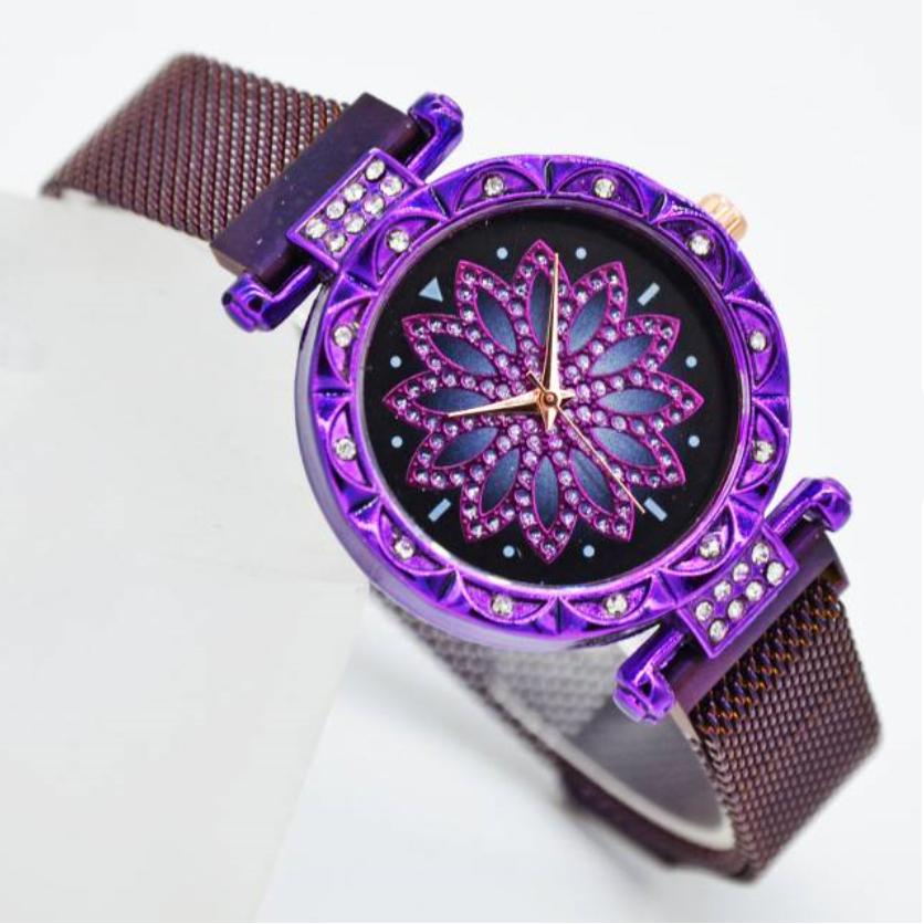 Harga grosiran JAM TANGAN MURAH RANTAI MAGNET PLAT DIAMOND GLITTE PREMIUM