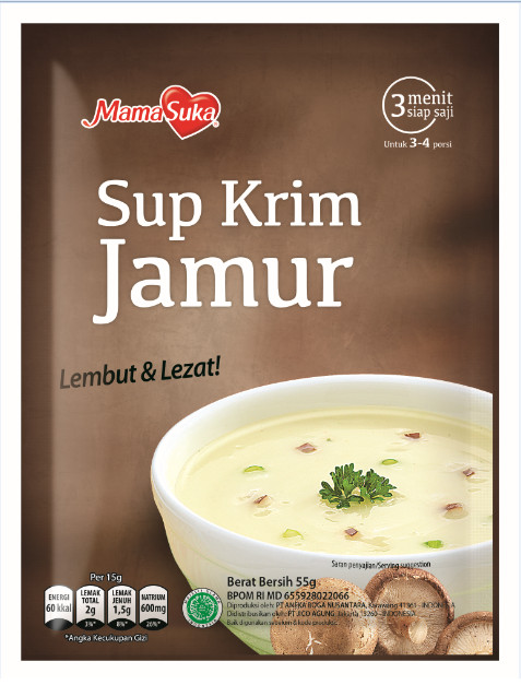 Mamasuka Mama Suka Sup Krim Ayam Jamur Jagung Instan Cream Soup 55g