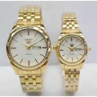 seiko couple watch gold