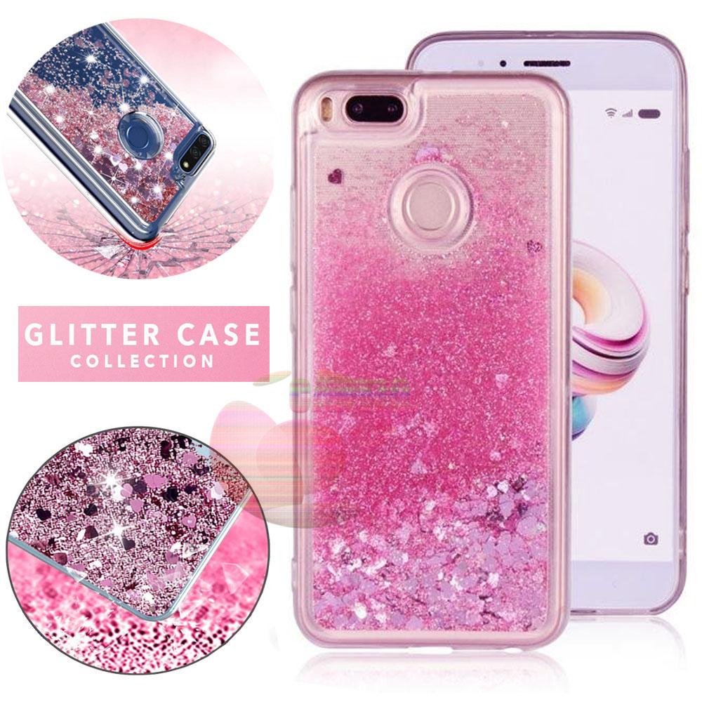 Icantiq Case Xiaomi MI A1 Softcase Water Glitter Soft Back Case / Sillikon Xiaomi MI A1 Blink Blink Gliter / Casing Xiaomi Mi A1 HP Glitter Skin Case / Jelly case / Case Aquarium Xiaomi mi a1 Ultrathin Water Glitter - Pink