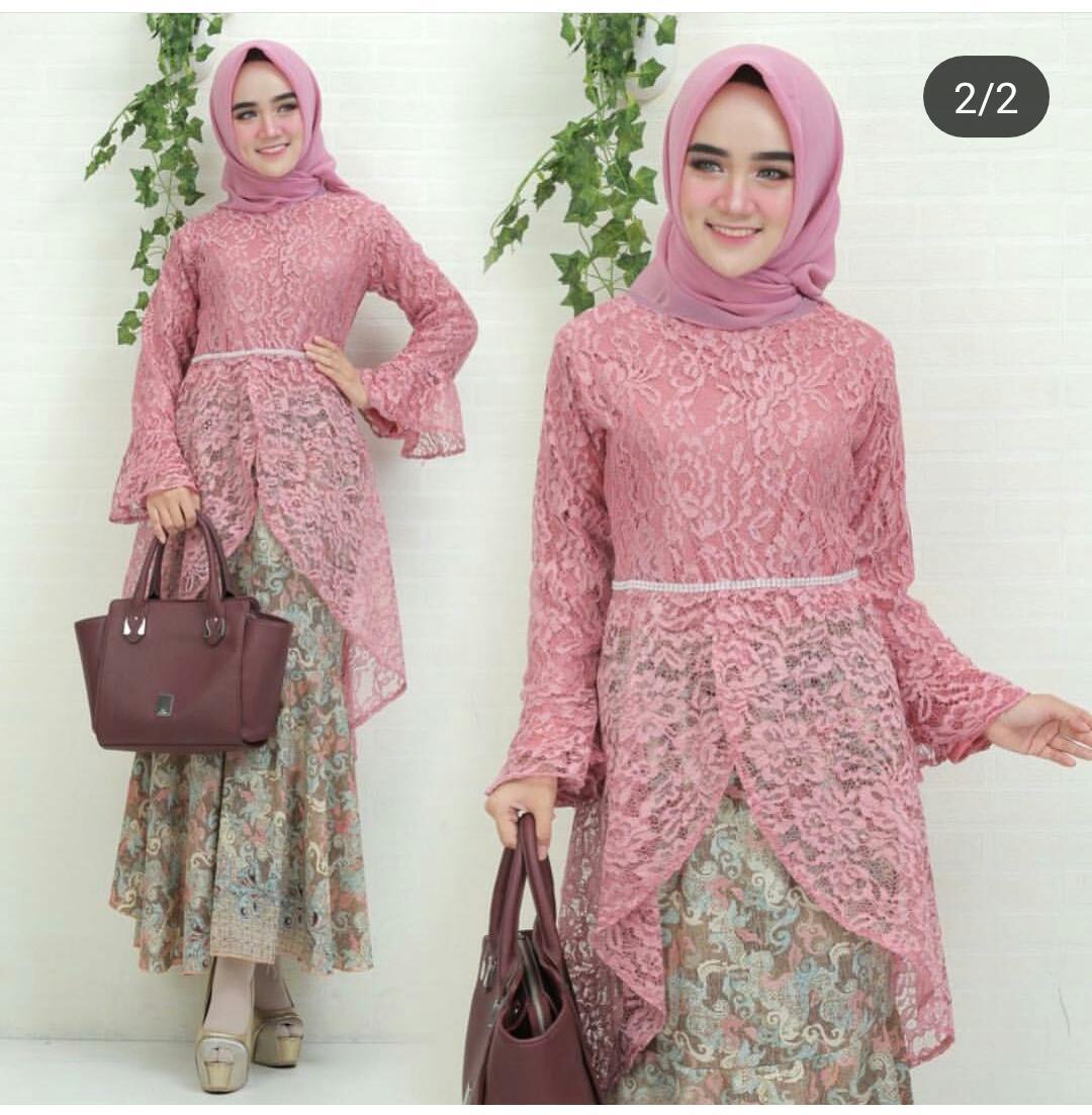 Setelan kebaya modern brukat terbaru
