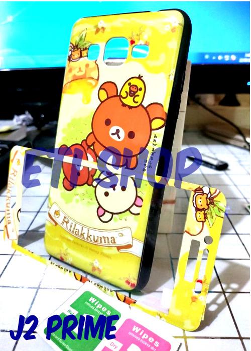 SOFCASE KARAKTER FOR SAMSUNG J2 PRIME FREE TEMPERED GLASS / E_S