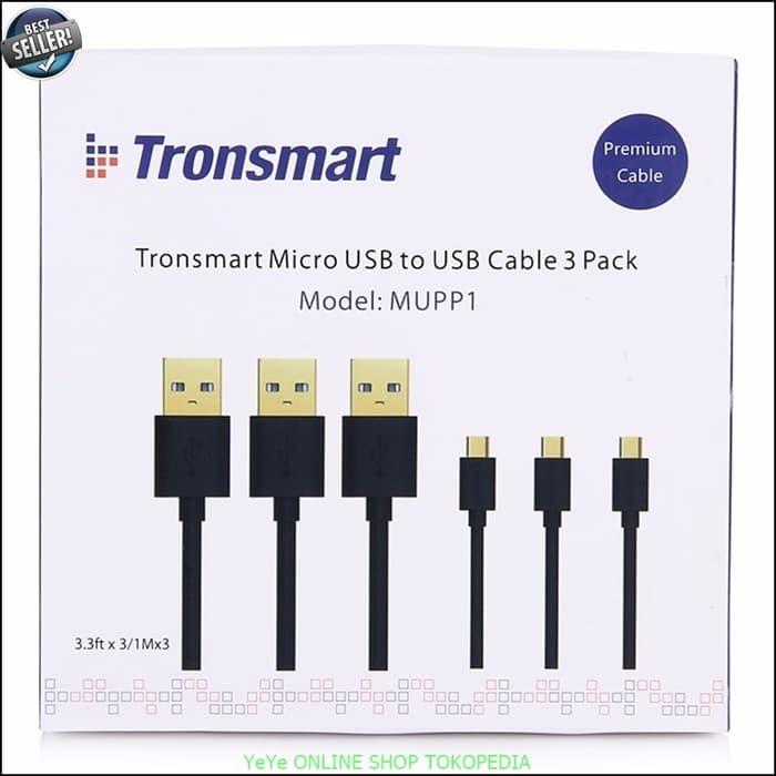 Tronsmart Kabel USB Fast Charging 1 Meter isi 3PCS - Black Y1470