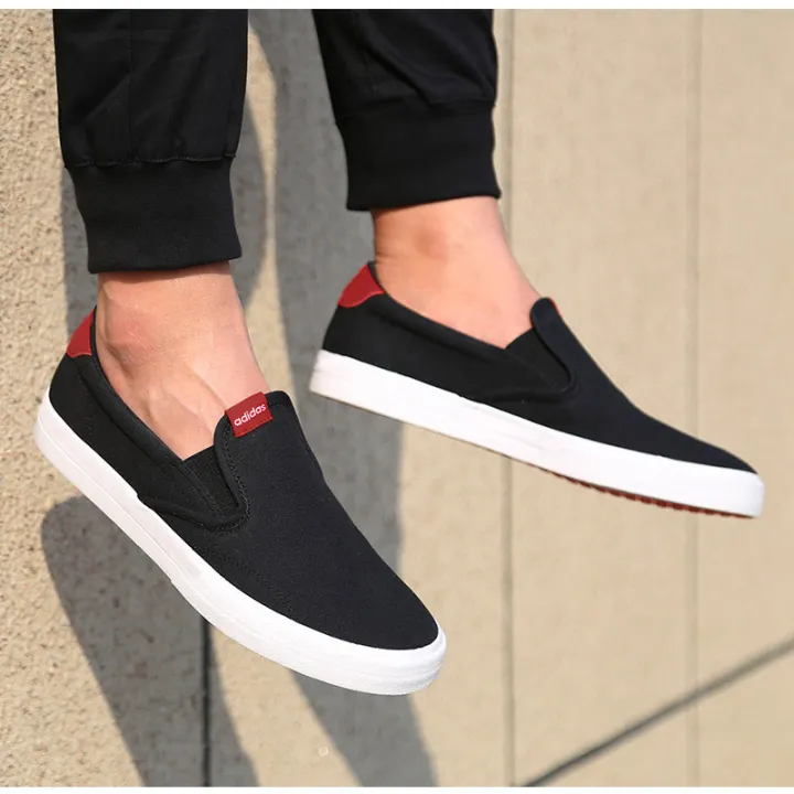 adidas canvas slip on shoes