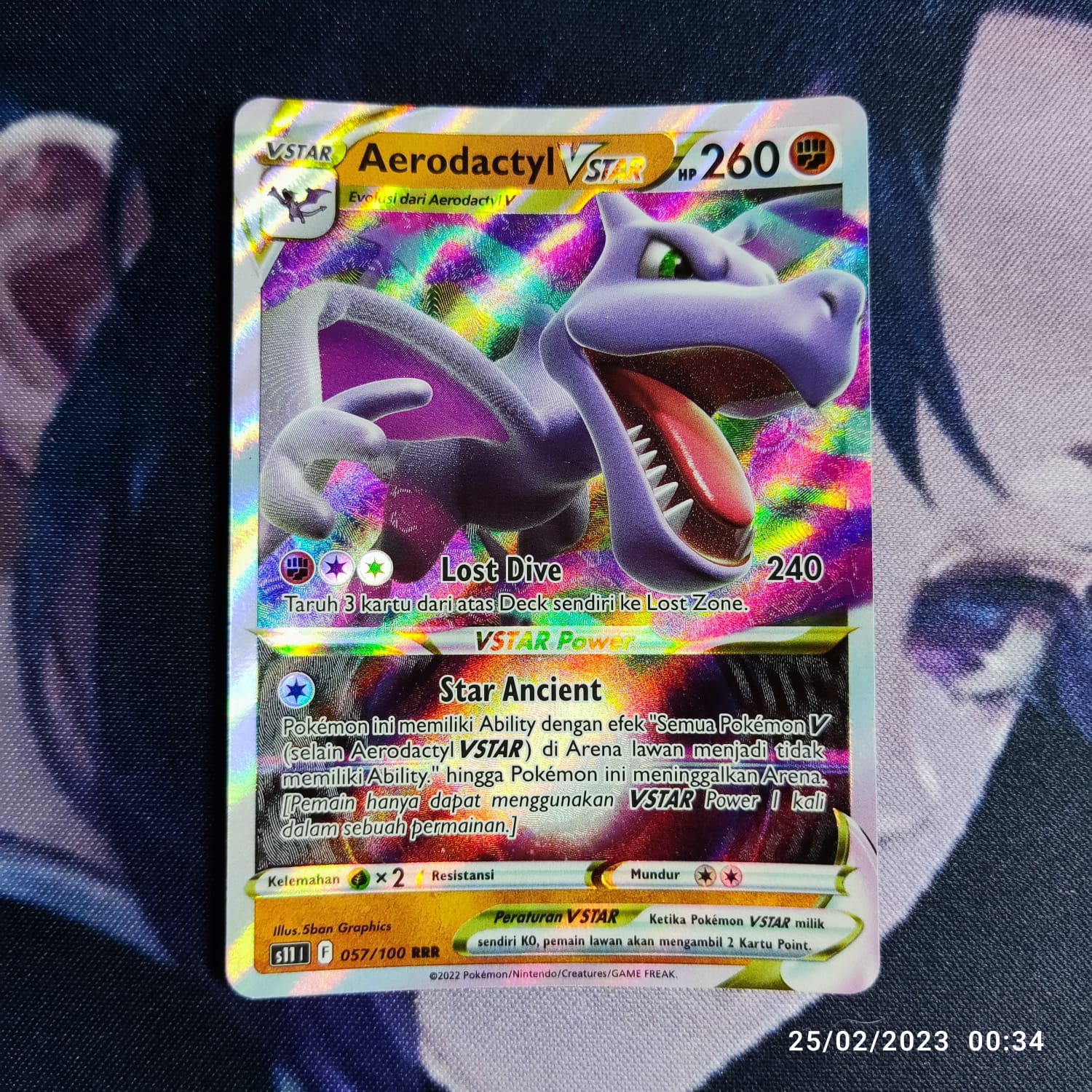 Pokemon TCG - s11 - 057/100 (RRR) - Aerodactyl VSTAR