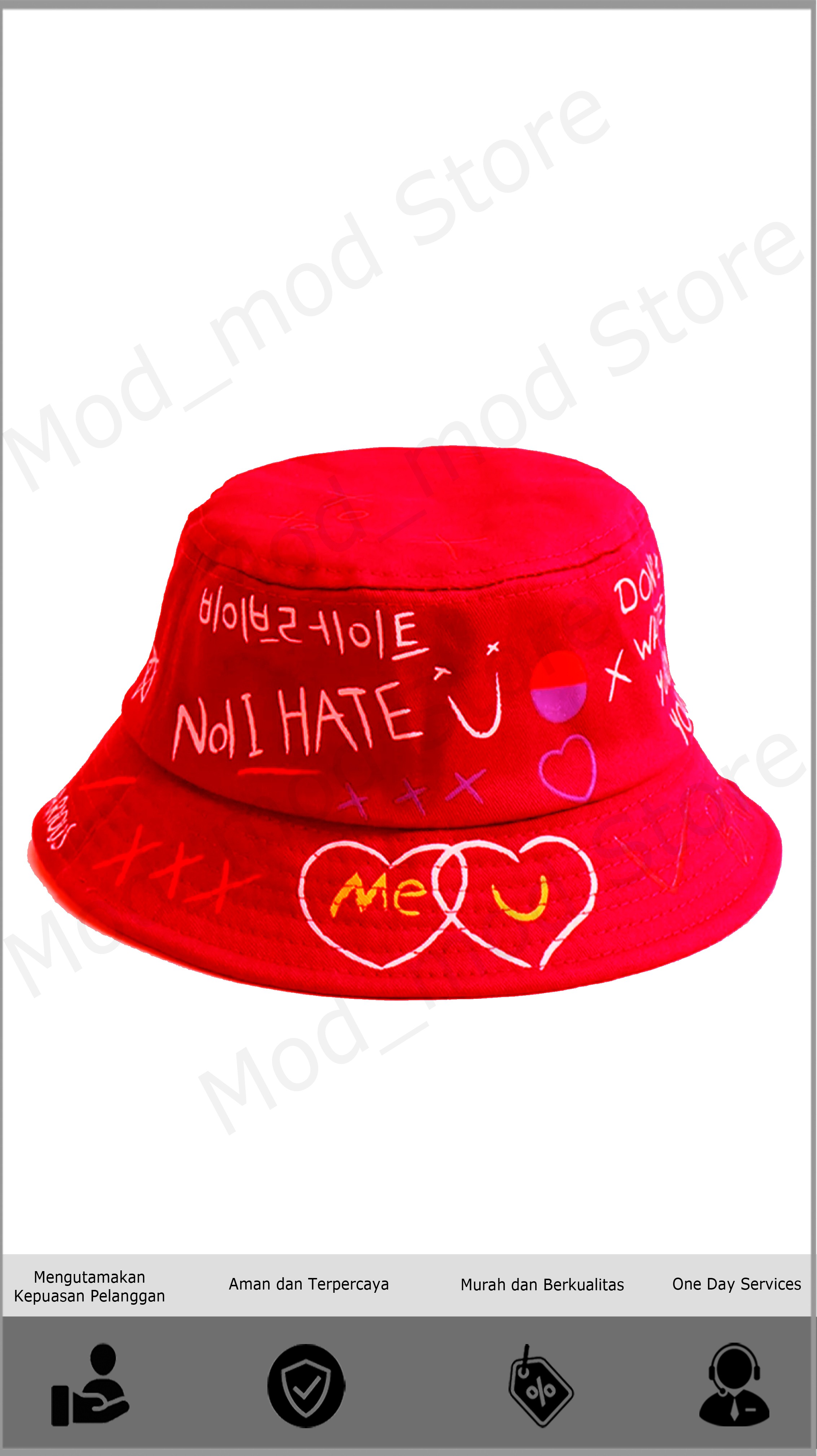 TOPI BUCKET KOREA / TOPI BUCKET SABLON 