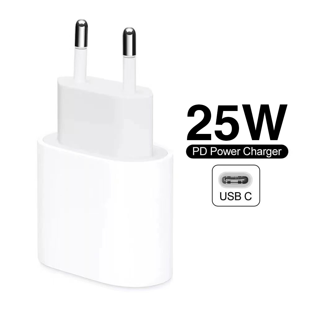 CHARGER 25W FAST CHARGING USB C Power Adapter Pengisi daya cepat