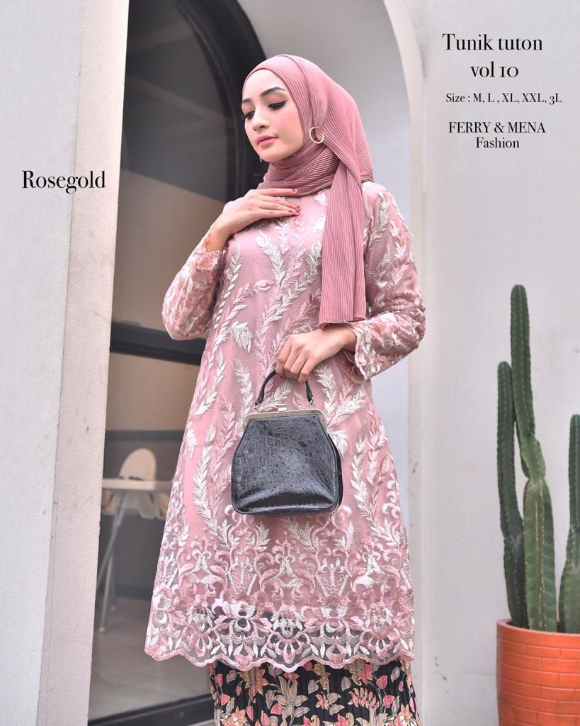 Kebaya Tunik Tulle Tuton Dua Warna/ Kebaya Modern/kebaya Terbaru/ Tunik ...