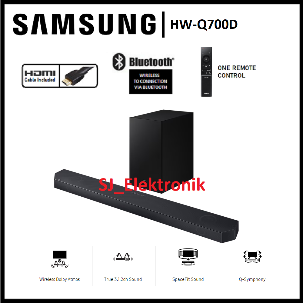 Soundbar Samsung HW-Q700D True Dolby Atmos HWQ700D
