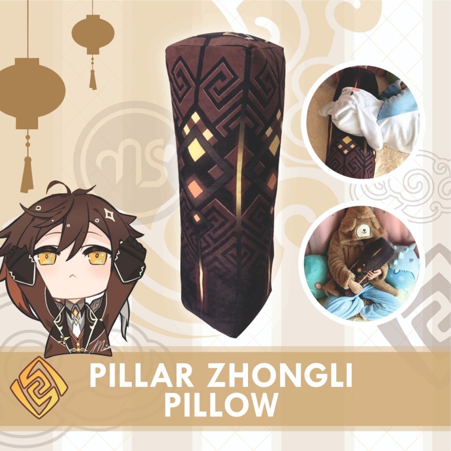 Zhongli Pillar Genshin Impact Dakimakura Lazada Indonesia