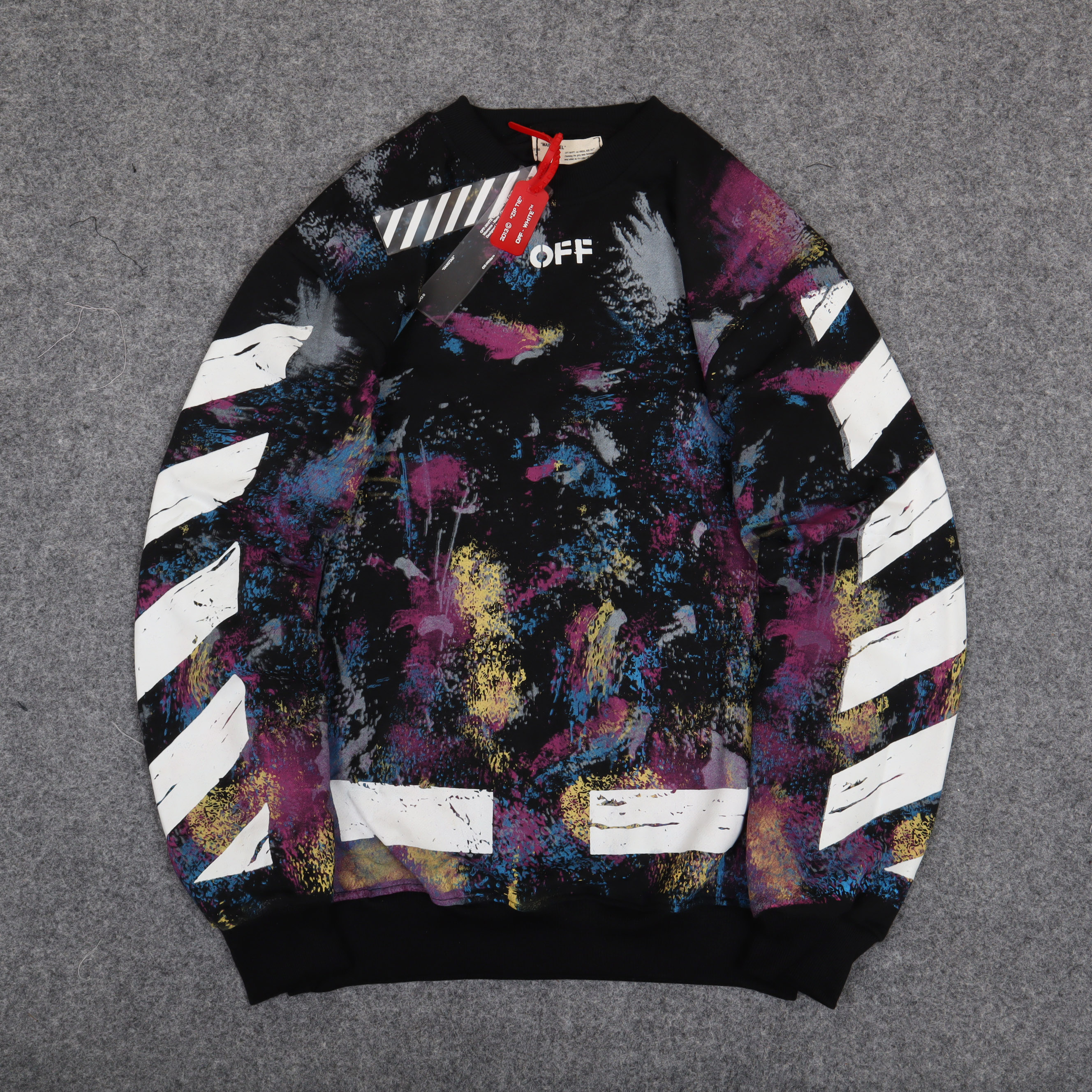 OFF WHITE CREWNECK SWEATER HOODIE 
