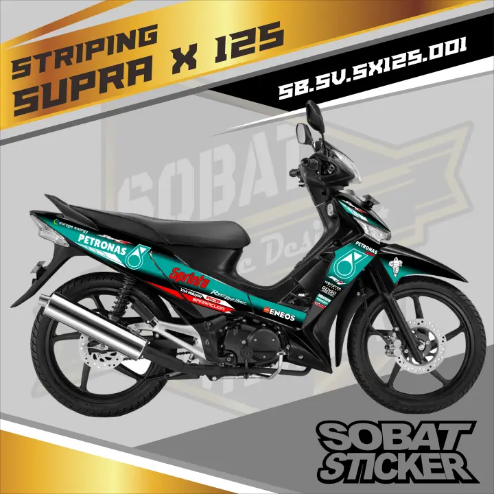 Striping Supra X 125 Sticker Striping Variasi List Honda Supra X 125 001 Lazada Indonesia