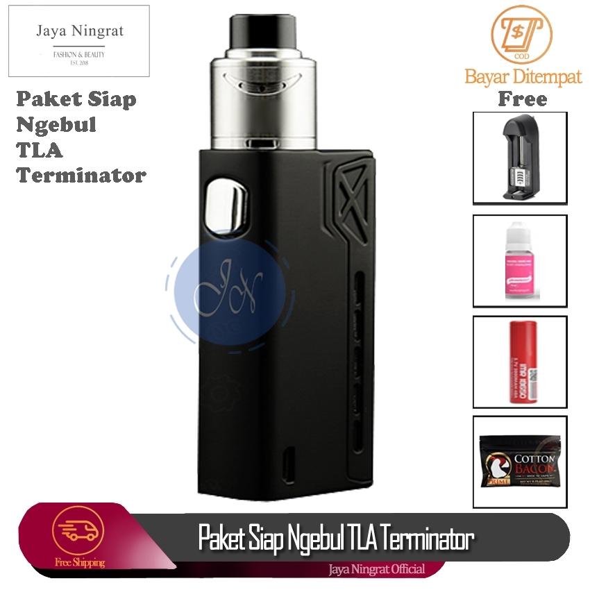 Jaya Ningrat - Paket Siap Ngebul TLA Terminator Rokok Elektrik Vape TLA + Free Coil Liquid Kapas Charger Dan Baterai Jaya Ningrat - Paket Siap Ngebul TLA Terminator Rokok Elektrik Vape TLA + Free Coil Liquid Kapas Charger Dan Baterai