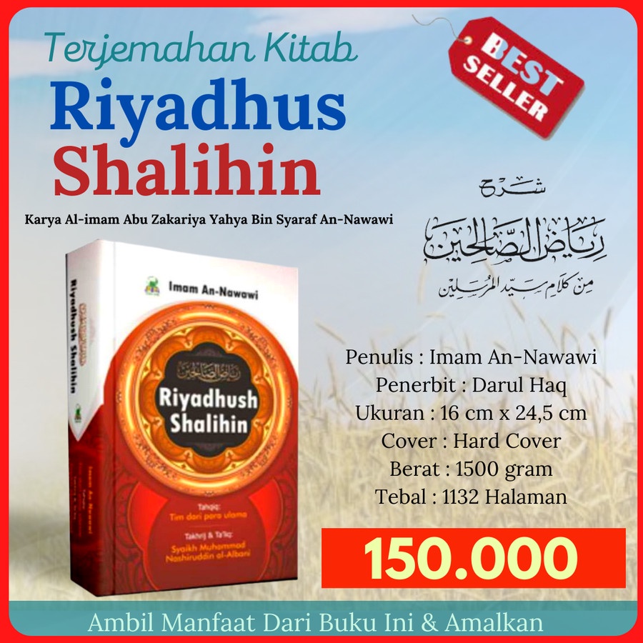 Riyadhus Shalihin Terjemah Versi Lengkap Buku Riyadhus Solihin Asli