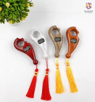 Tasbih Digital Kayu Tasbih Tally Counter Wooden Tasbih Alat Hitung Dzikir Oleh Oleh Haji Umroh Lazada Indonesia