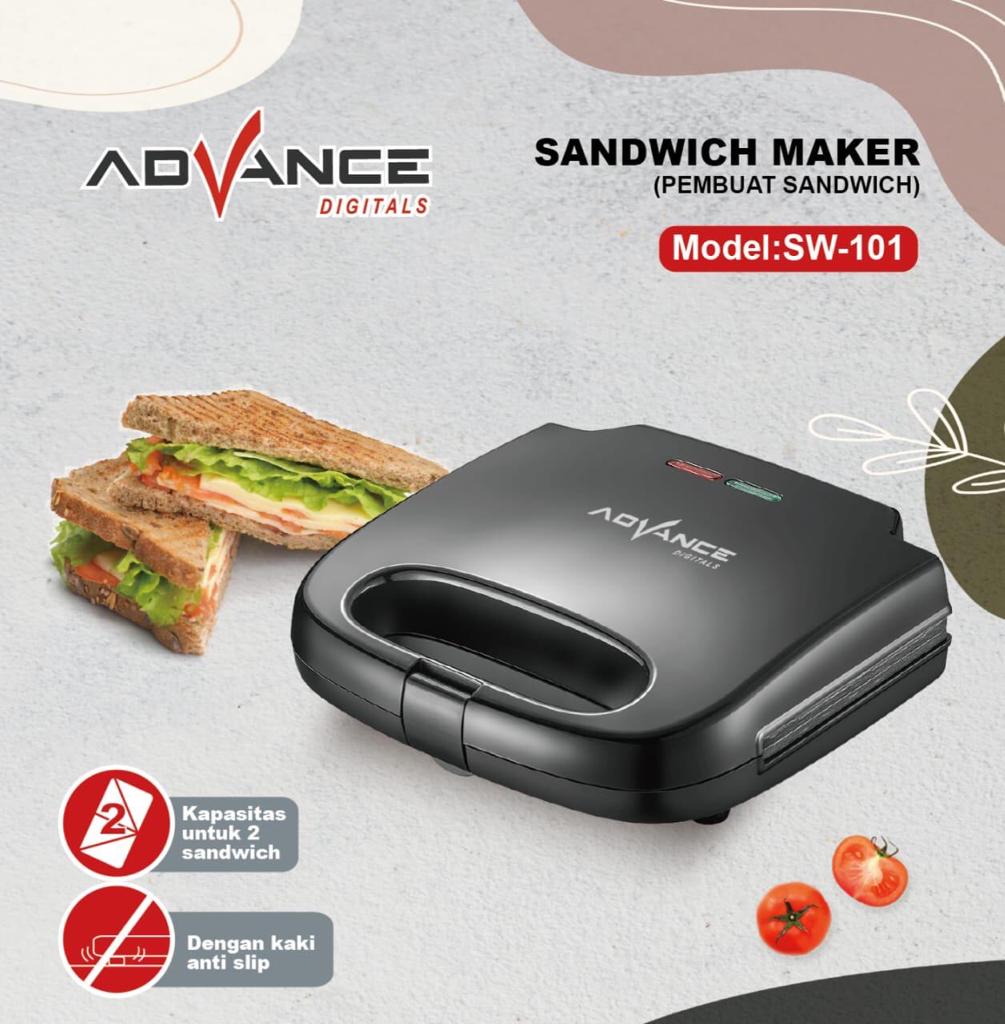 Sandwich Toaster Pemanggang Panggangan Roti ADVANCE SW-101
