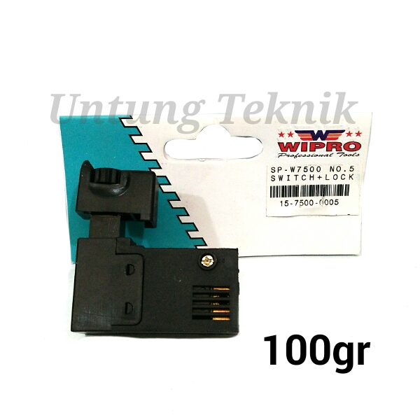 WIPRO SPARE PART SWITCH SAKLAR W7500 MESIN POLES POLISHER 5 INCH ORI