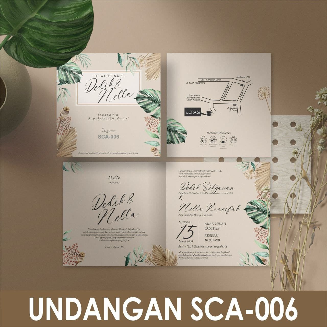 SCA 006 (ISI 100 LEMBAR) BLANGKO UNDANGAN GRIYA SCA 006 / UNDANGAN