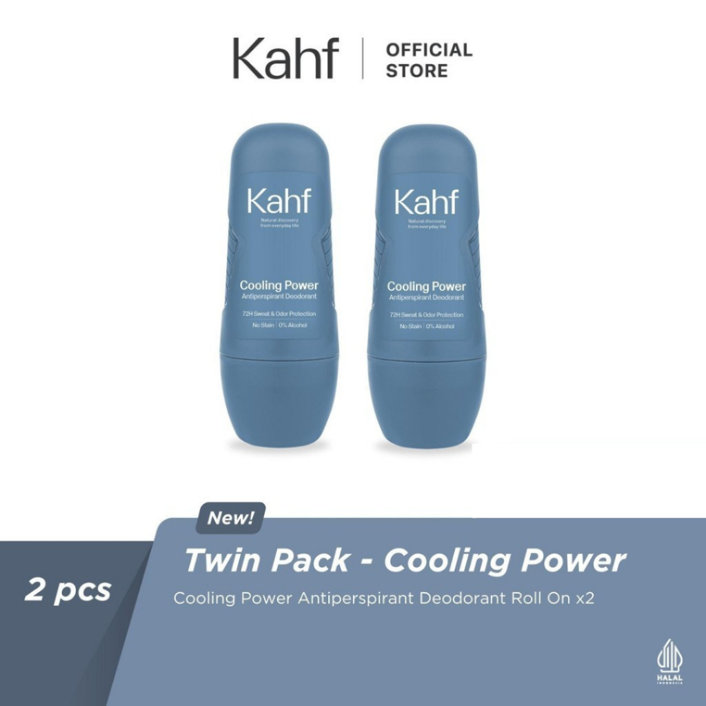 Kahf Cooling Power Antiperspirant Deodorant Roll On 45 ml Twin Pack