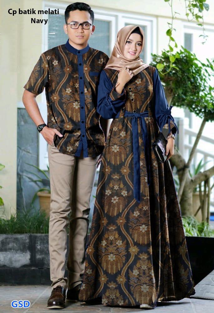 Baju keluarga / baju muslim coupe / baju pasangan / batik couple terbaru / couple ayah dan ibu / Cp batik melati