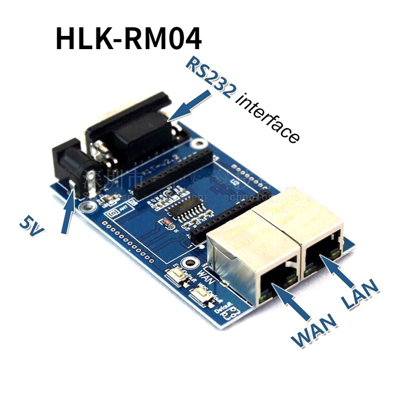 HLK-RM04 TCP IP Ethernet Converter Module Serial UART RS232 to WAN LAN WIFI