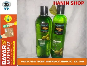 Hanin Shop Herborist Sabun Dan Shampo Cair Zaitun Herborist Paket Mandi 2 Shampo Dan Sabun Lazada Indonesia