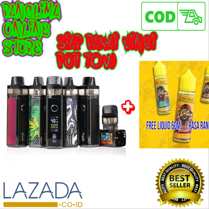 Pket Ngebul Vopoo Vnci Pod 40w 1500mah Vape Vapor Vaporizer