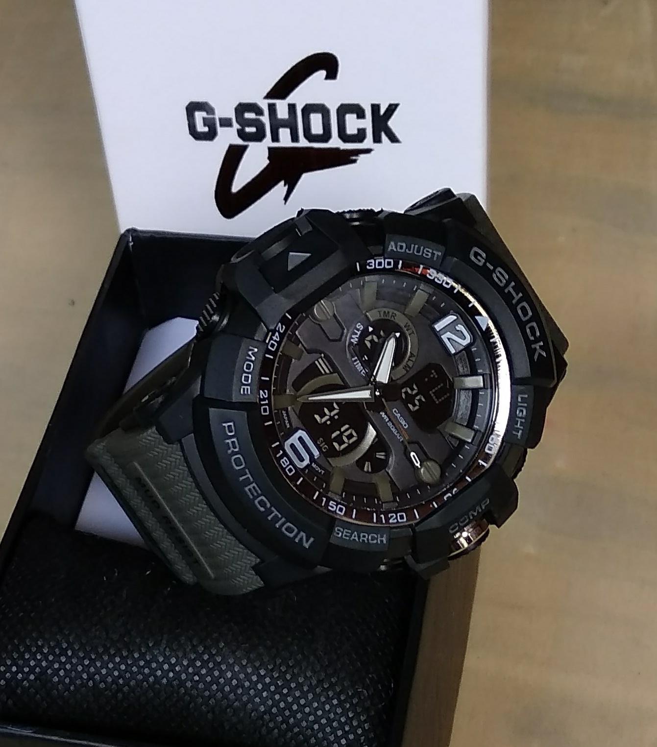 PROMO JAM TANGAN SPORT PRIA CASIO G SHOCK_GS G2508 NEW DUAL TIME TAHAN AIR / WATER RESIST TERBARU