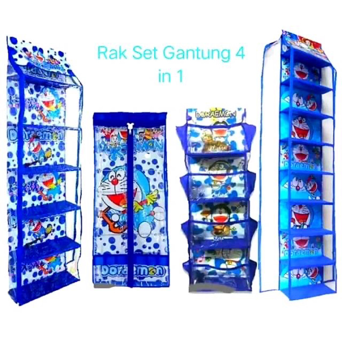 RAK GANTUNG SET 4IN1 ( RAK SEPATU - RAK TAS - RAK JILBAB - RAK KOSMETIK )