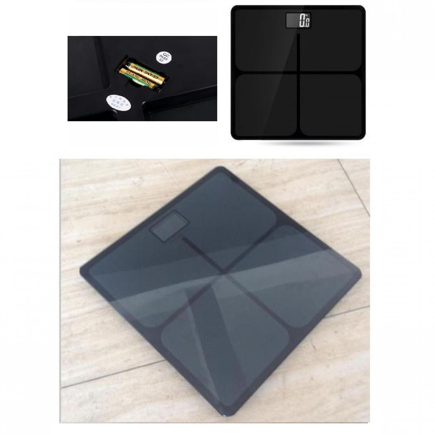 Timbangan Badan Kaca Body Scale Digital LED Black