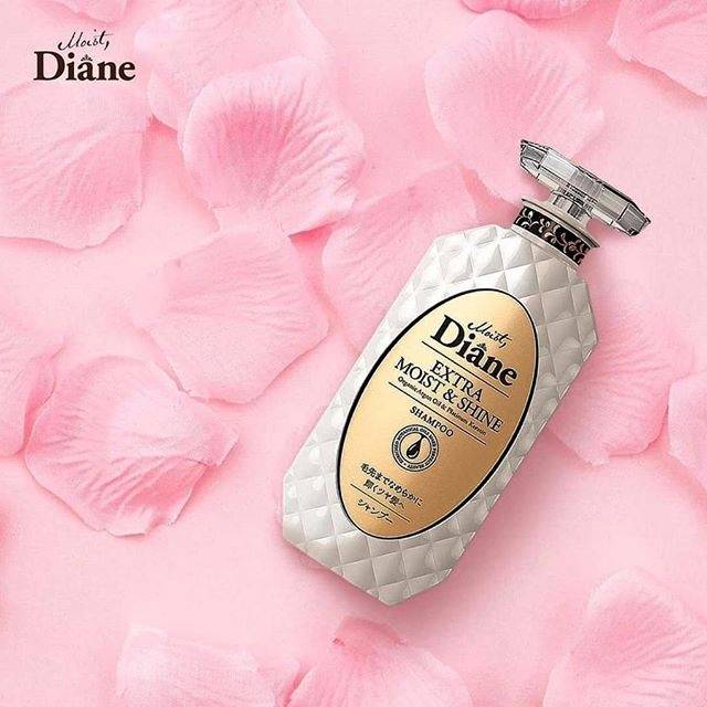 Moist Diane Extra Shine Shampoo Nachfüllpack 330ml – Mit Bio Arganöl & Platin Keratin, Green Tea Set