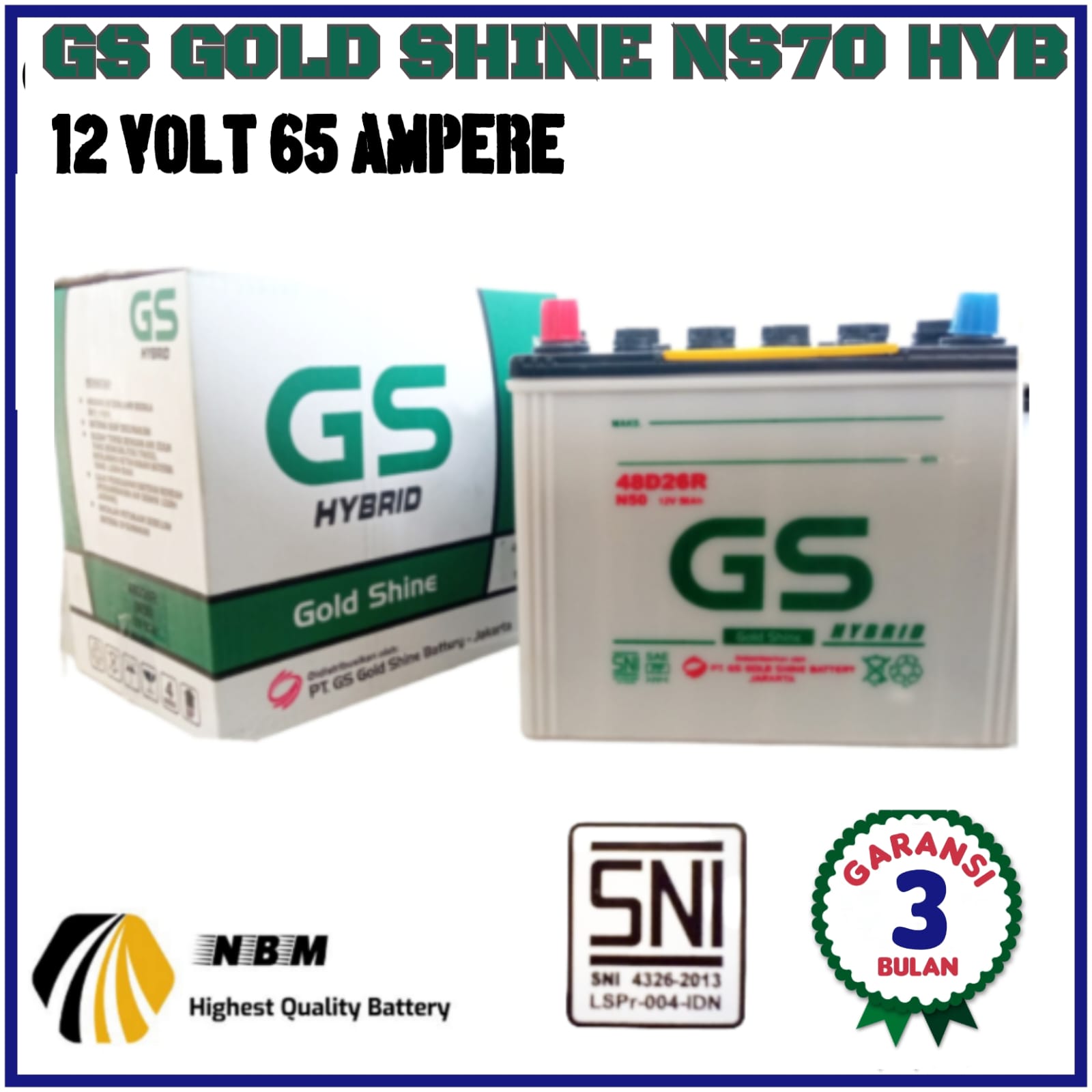 Aki Mobil Kijang Diesel/Hino/Ford Everest/Isuzu ELP/Panther GS Gold