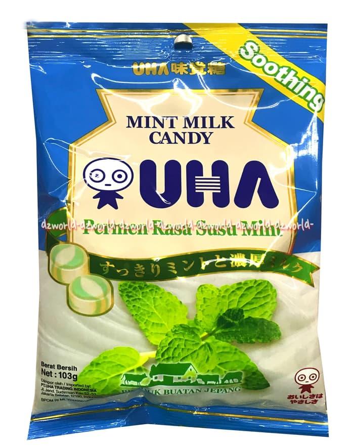Diskon! Uha Mint Milk Candy Permen Rasa Susu Mint Makanan Manis 103Gr