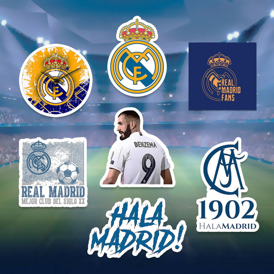 Stiker Pack Klub Real Madrid [7 Pcs] | Lazada Indonesia