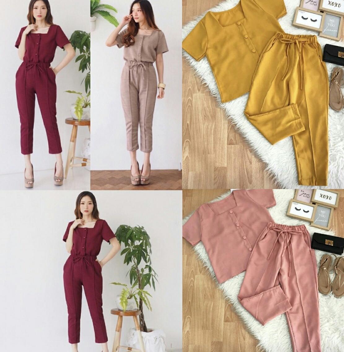 64 Model Baju Jumpsuit Korea Terbaru Gratis