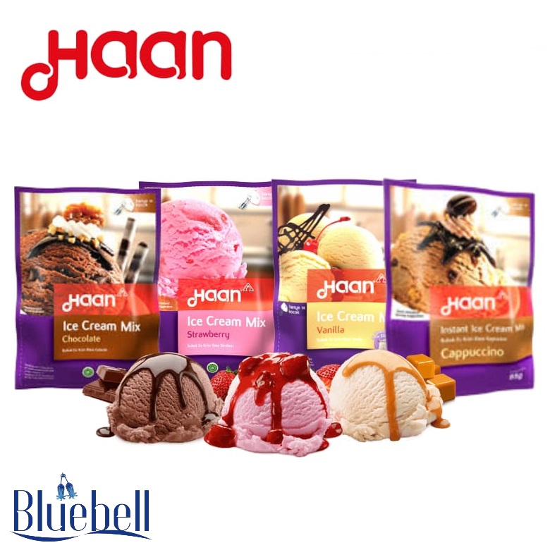 Bubuk Es Krim Haan Ice Cream Mix Es Krim Instan Flavor Es Krim