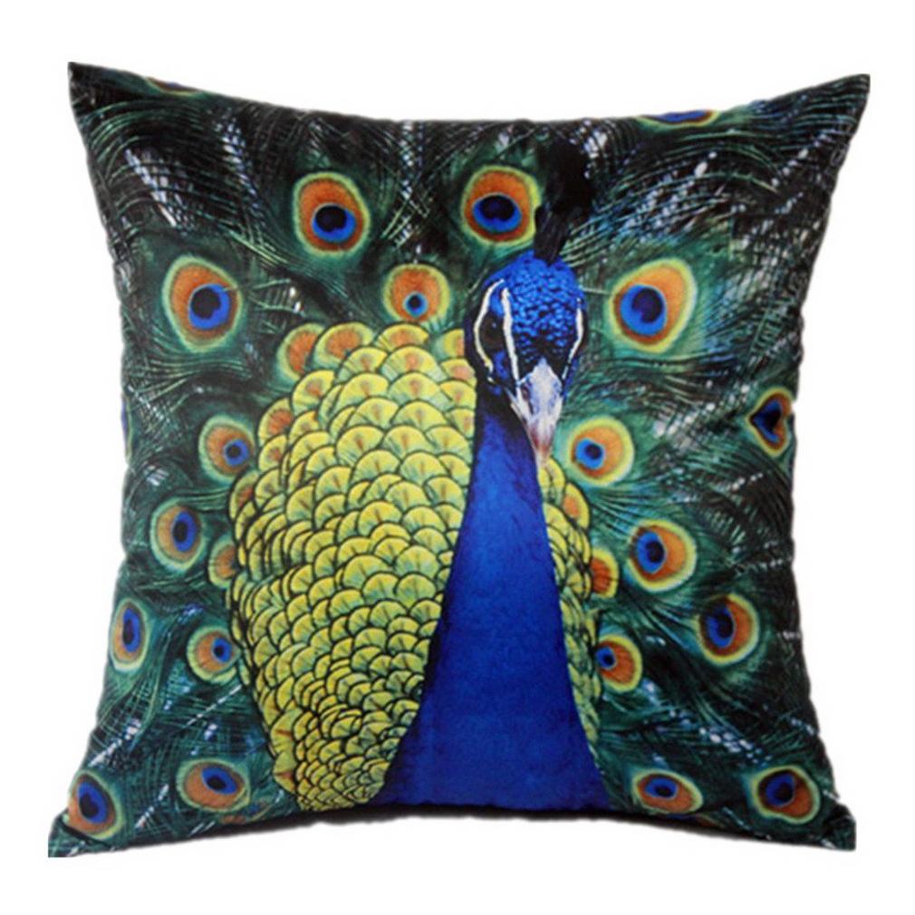 Cushion Cover Animal Pillowcase Decoration Student Bed Sofa House Car Multi 45x45cm