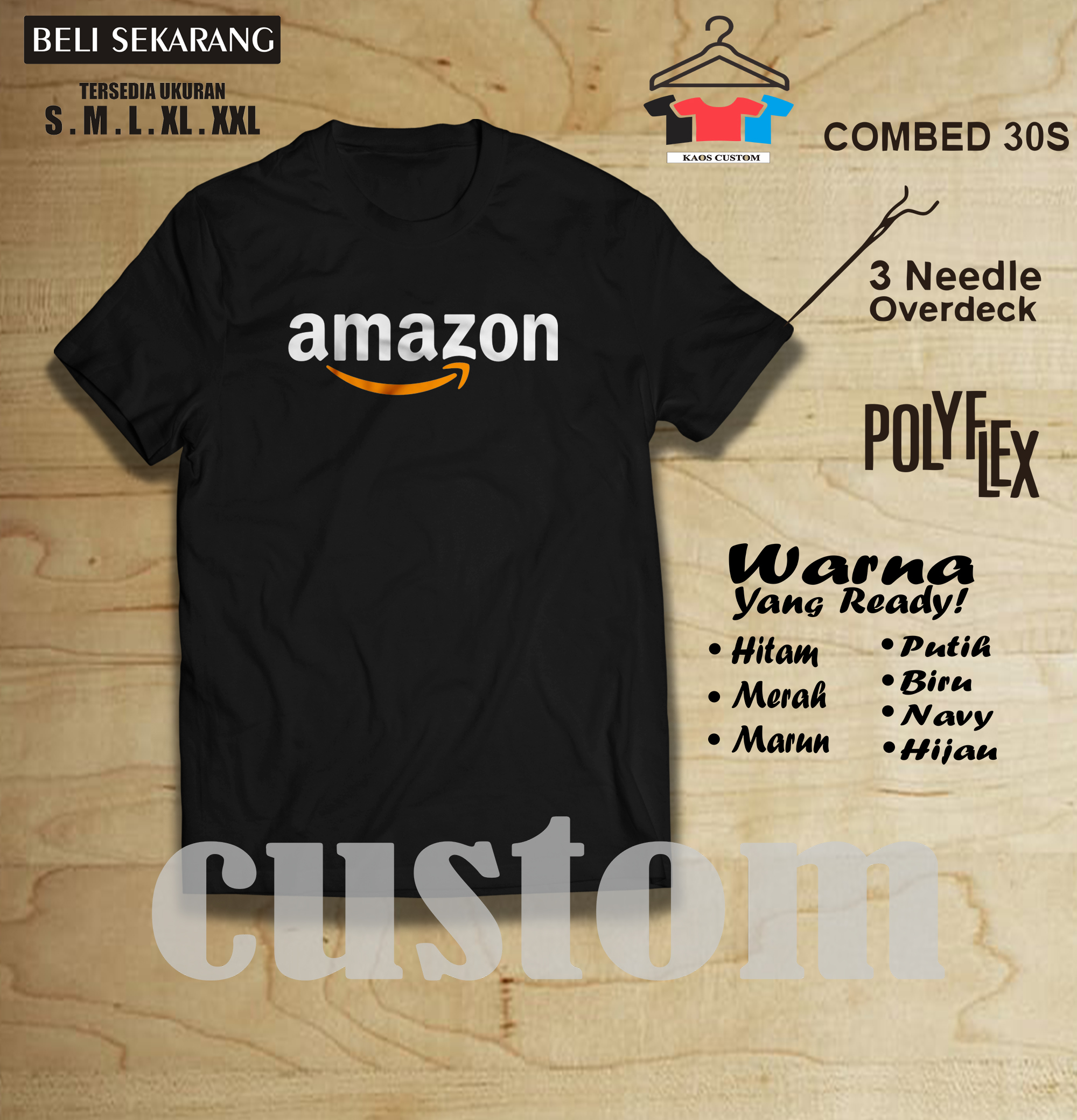 Jual Custom T Shirt Printing Online 
