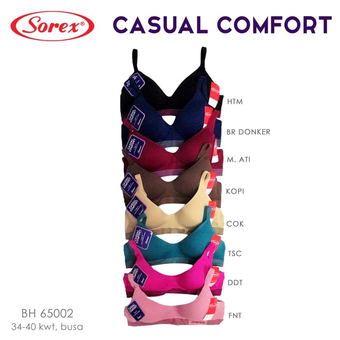 BH Sorex 17238, 17239 - Bra Busa Tanpa Kawat super soft