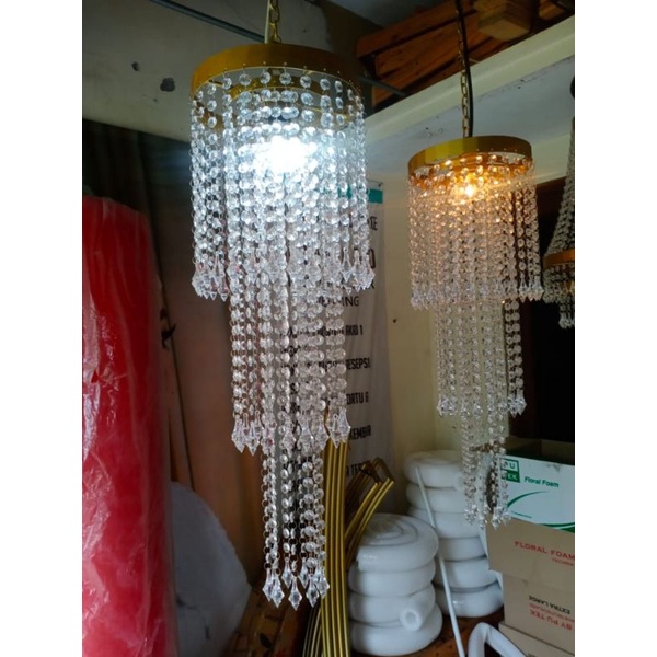 Lampu gantung Kristal Dekorasi Lampu kristal Tenda pesta Lampu kristal