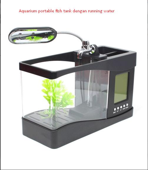 Aquarium portable fish tank dengan running water Lazada Indonesia