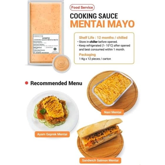 Kewpie Cooking Sauce Mentai Mayo 1kg Saus Mentai Lazada Indonesia