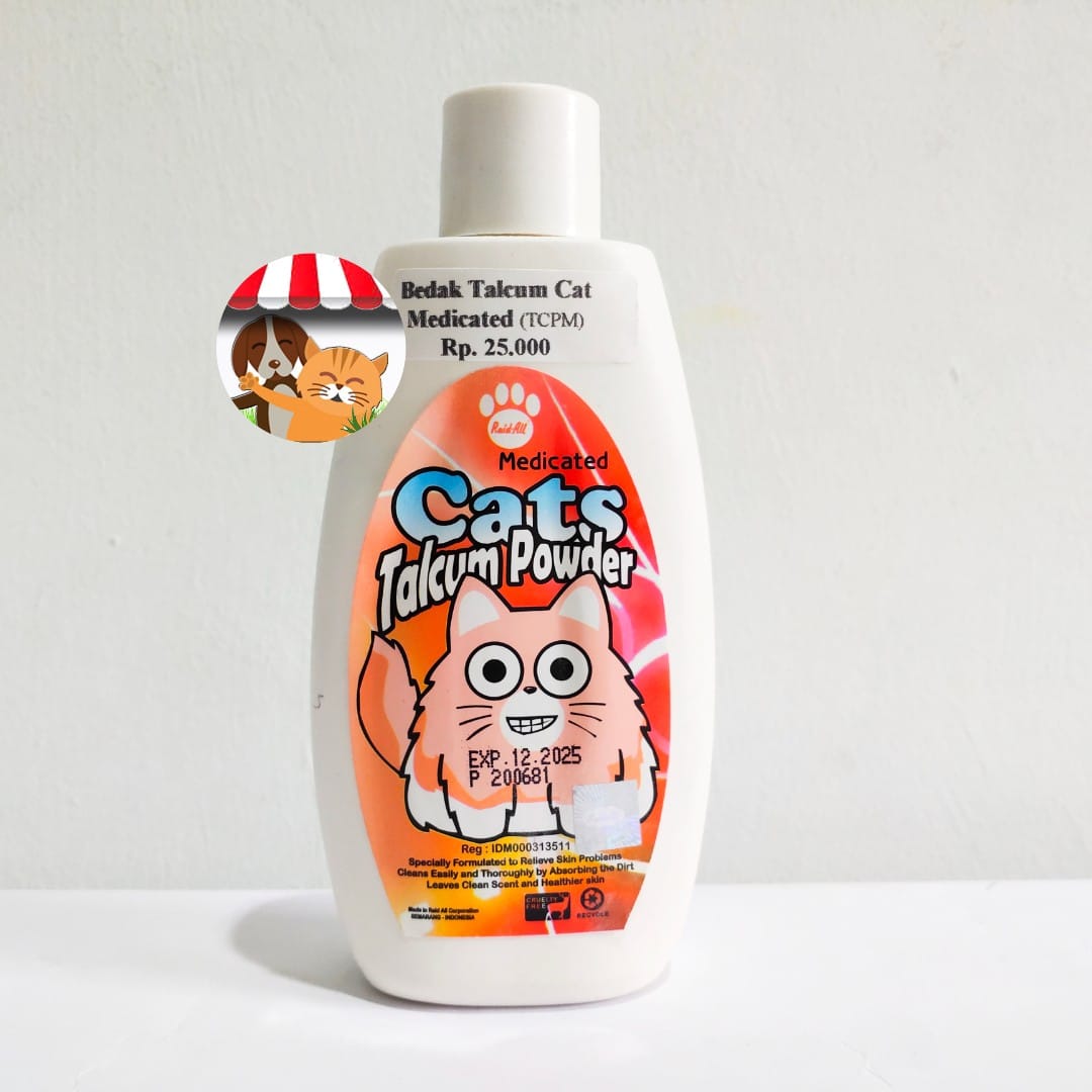 Bedak Kucing Raid All Sanitiser Cat Talcum Powder Medicated Lazada