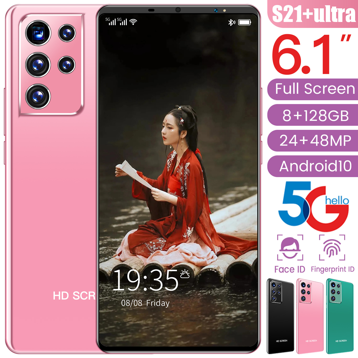 Hp Murah S21 Di Bawah 1 Juta[Promosi Ponsel + COD ]S21+UItra 6.1inch 8GB RAM + 128GB ROM 4800MAh Ponsel Layar Besar Ponsel Baru Smarhone Android9.1 Mendukung Game Ponsel Layar Full HD Ponsel Pintar Ponsel Tp Ponsel Dijual Ponsel Smartphone 5G