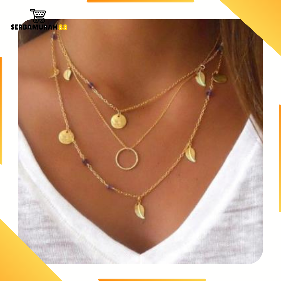 Multi-layer Fashion Metal FA36 Necklace 