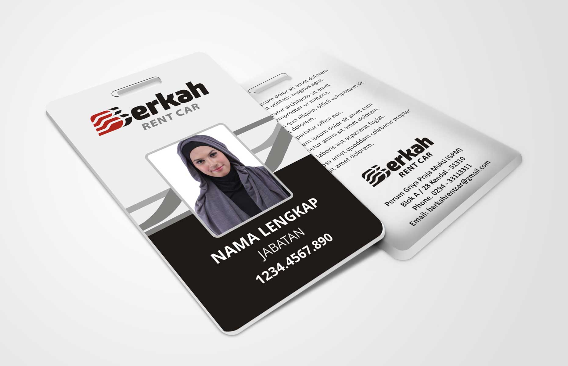 PROMO !!! CETAK ID CARD SATUAN COSTUM DEPAN BELAKANG/2 MUKA FREE DESAIN  FULL COLOR DAN BAHAN PCV // AV | Lazada Indonesia