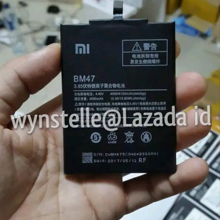 Bayar Ditempat Cod Battery Baterai Batre Batrei Tanam Xiaomi Redmi 3 3s 3 Pro 3x Redmi 4x Prime Bm47 Bm 47 Original Lazada Indonesia