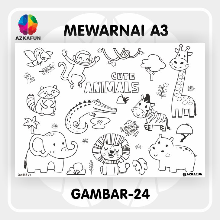 Mewarnai Gambar Binatang Darat Mewarnai Gambar Binata